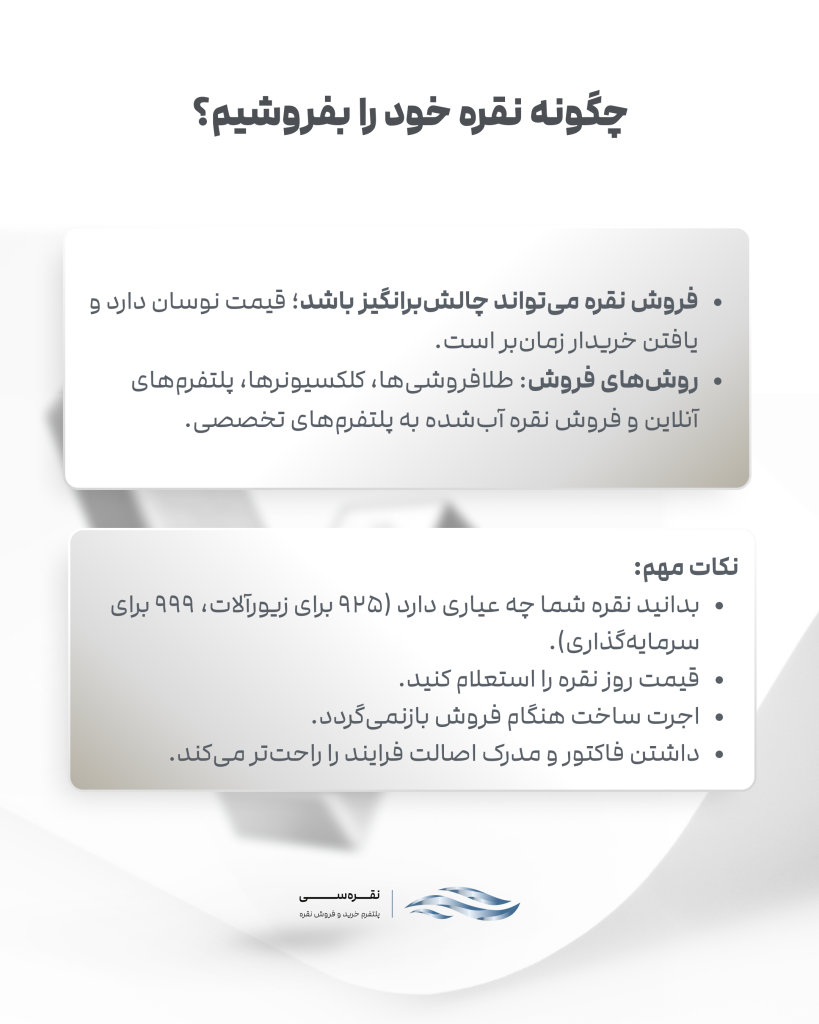 چکونه نقره بقروشیم