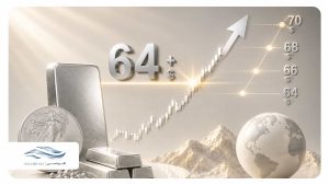نقره از ۶۴ دلار عبور کرد؛ هدف بعدی قیمت نقره کجاست؟